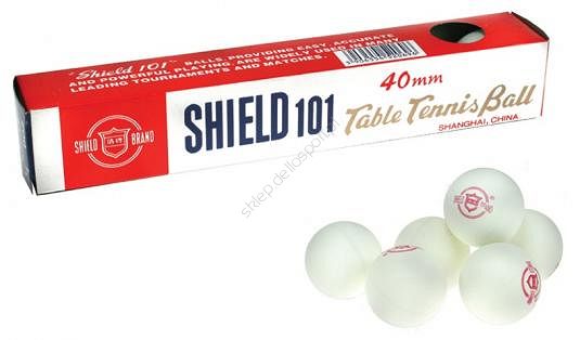 Piłeczki ping pong białe Shield 6szt.