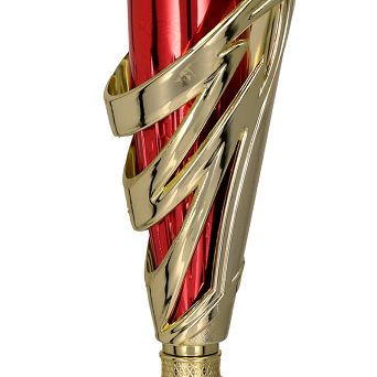 Puchar metalowy Tryumf złoto-czerwony 7155