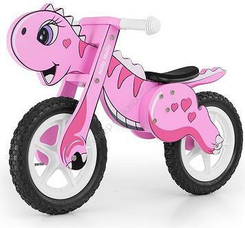 Rowerek biegowy Milly Mally Dino Pink