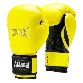 Rękawice boks. 10oz żółte Allright SW02031